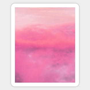 Landscape - Pink sunset Sticker